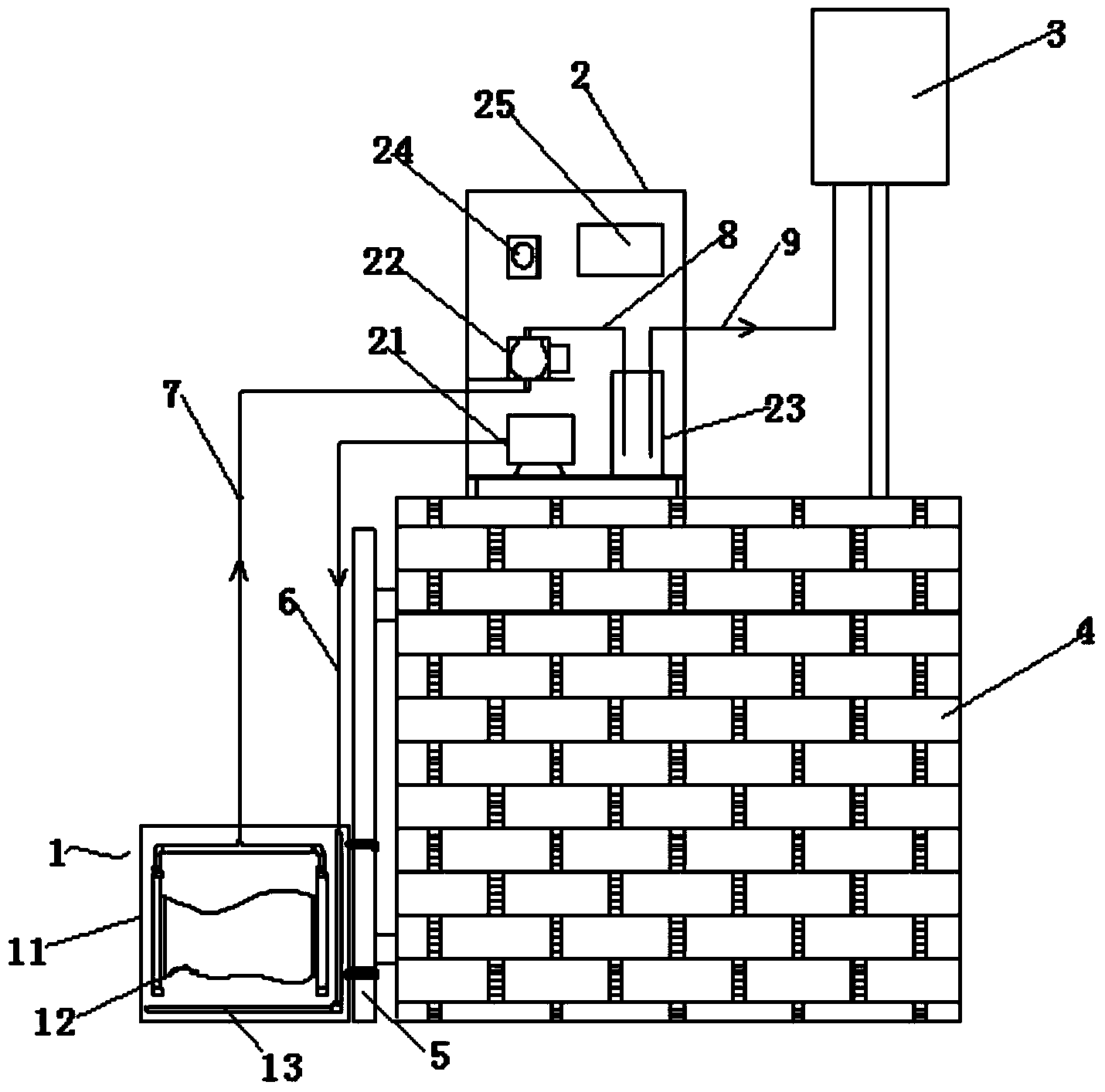 Membrane filtration pretreatment system of on-line water quality monitor