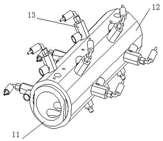 Steel surface rust removing device