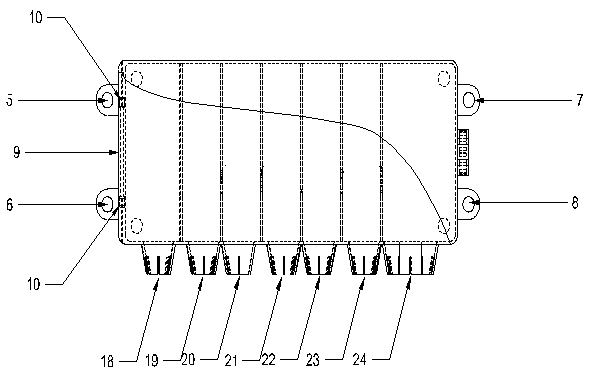 Insulating protection cover for three-phase meter connection wires