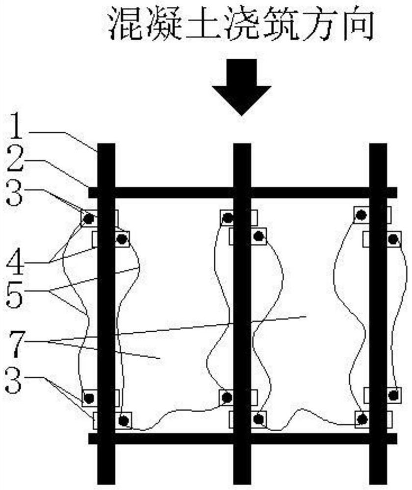 Cast-in-place concrete blocking method for beam-column joint part