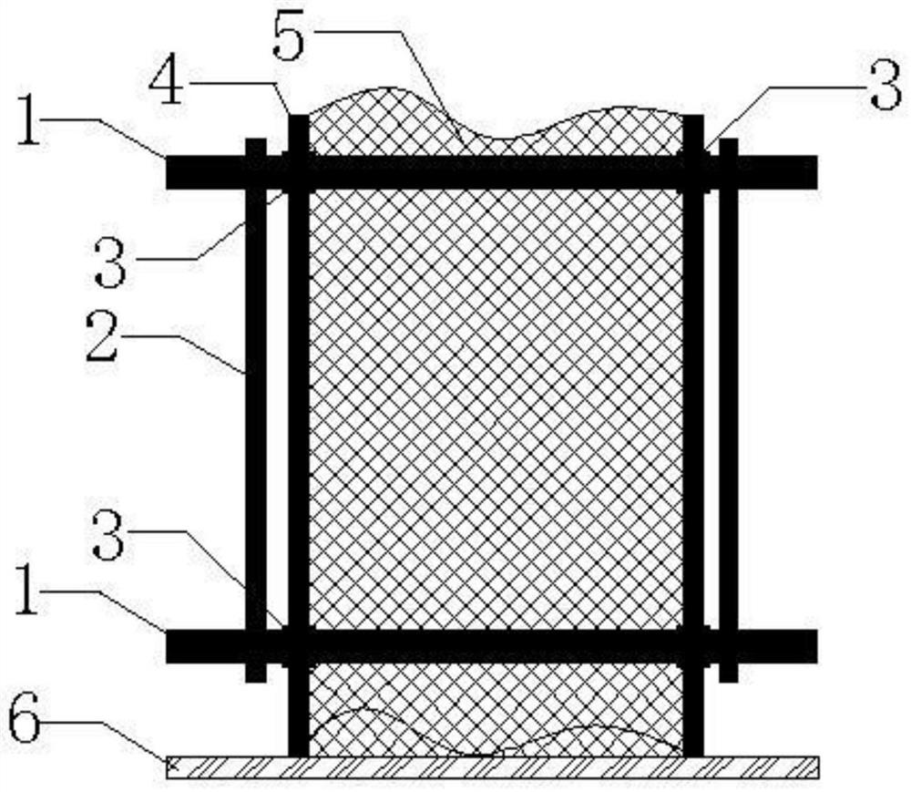 Cast-in-place concrete blocking method for beam-column joint part