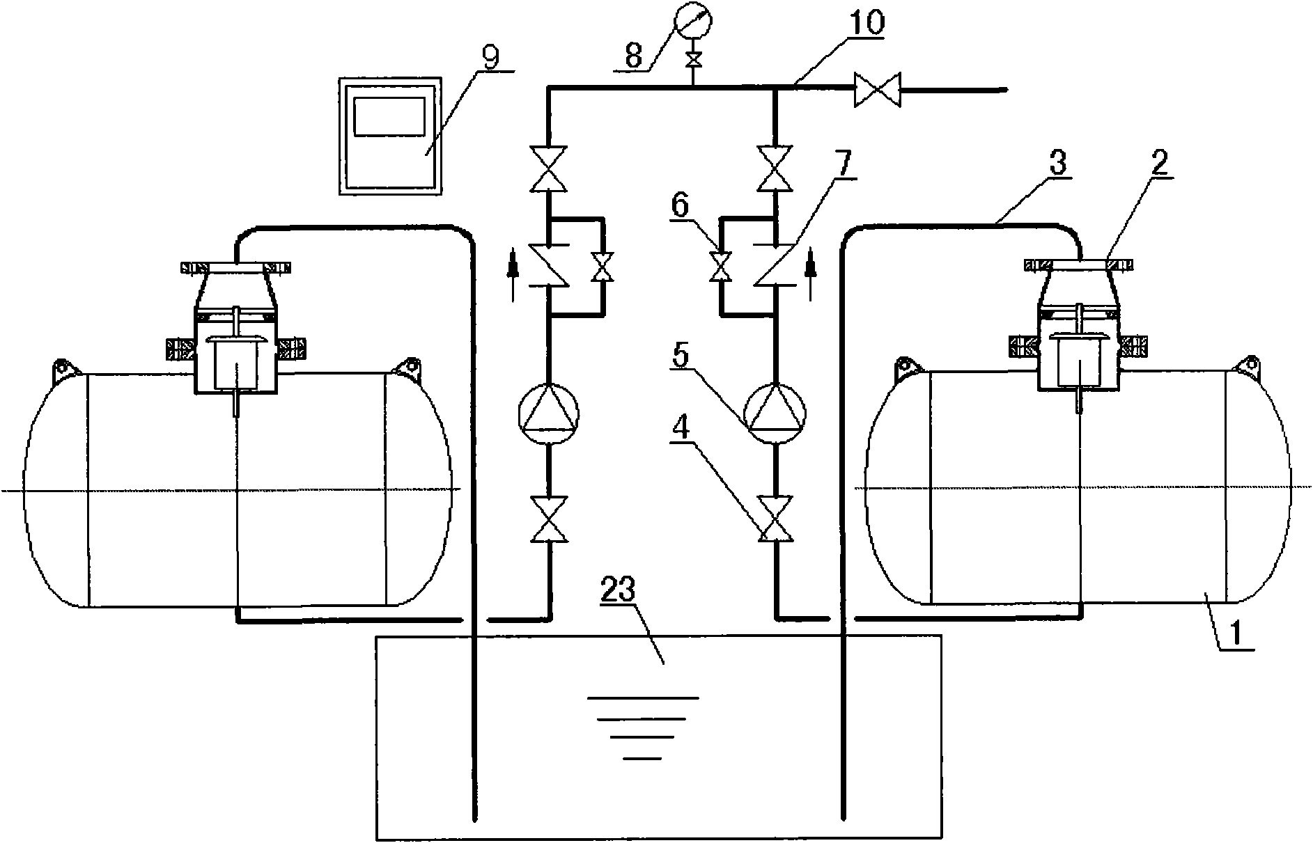 Self-priming frequency converter water supply equipment