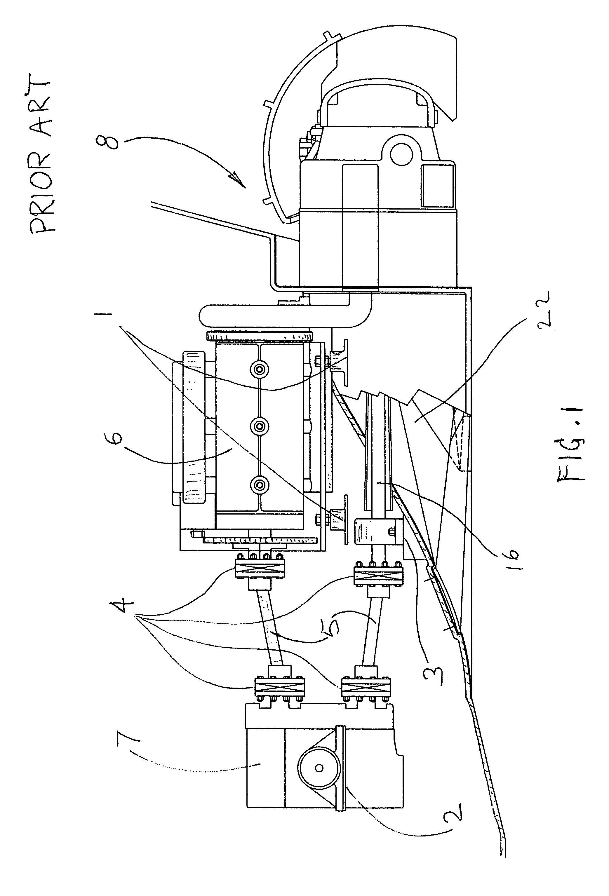 Integrated marine motor support and transmission apparatus