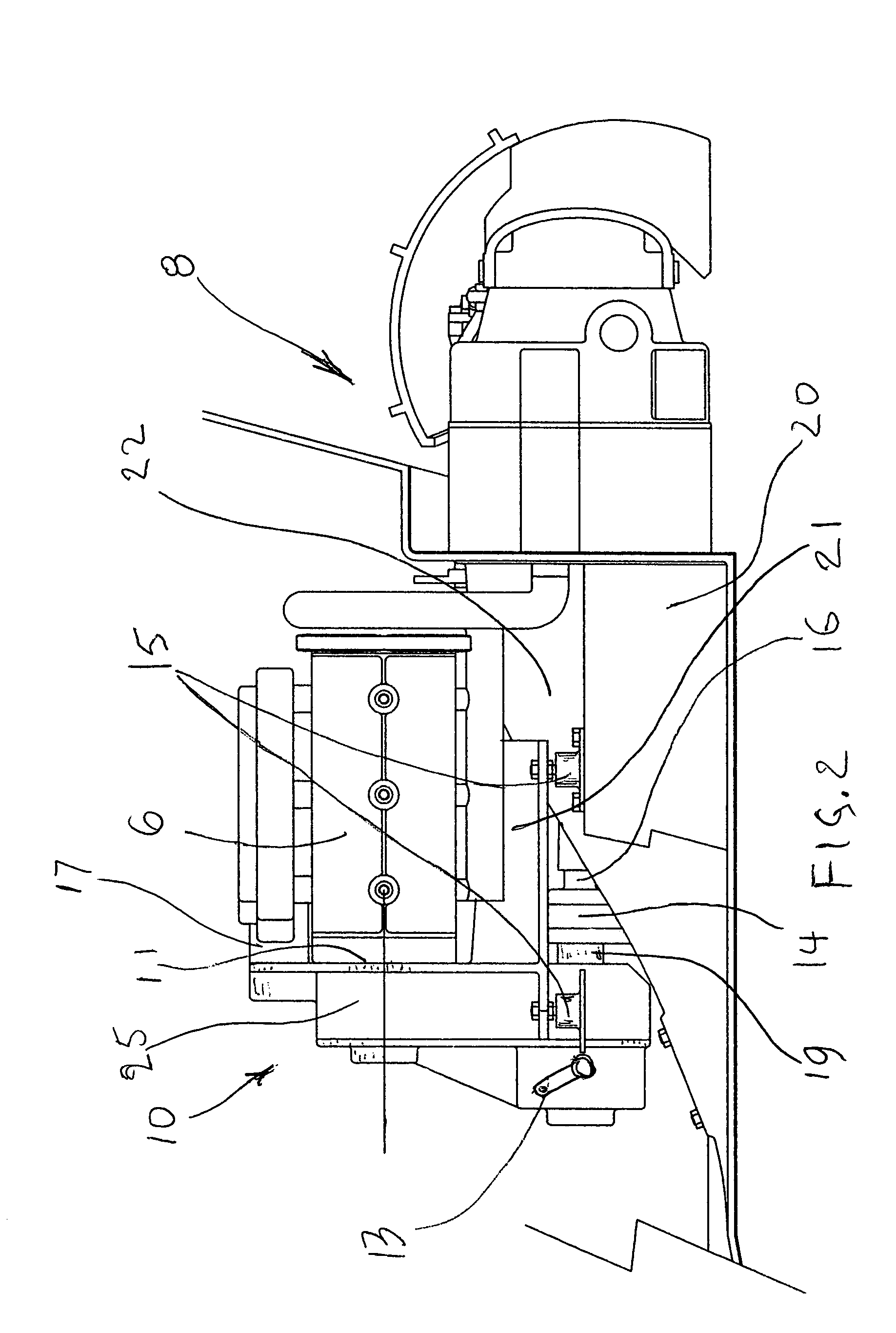 Integrated marine motor support and transmission apparatus