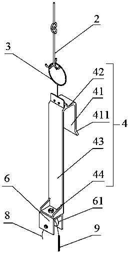 Anti-falling device based on unmanned aerial vehicle hanging, and hanging method thereof