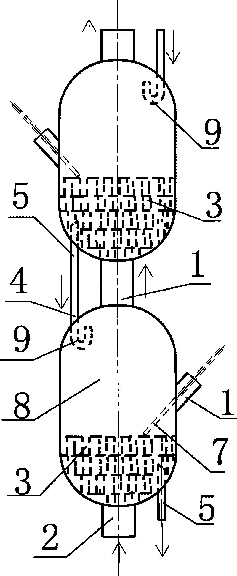 Tower section of packed tower for chemical synthesis and rectification