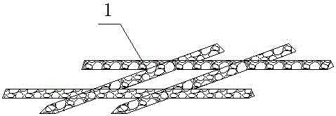 Sand-fixing structure of gravel construction waste and gravel and method of making the same