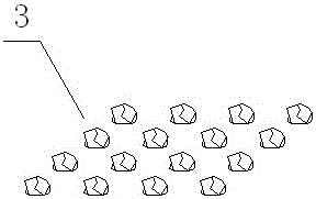 Sand-fixing structure of gravel construction waste and gravel and method of making the same