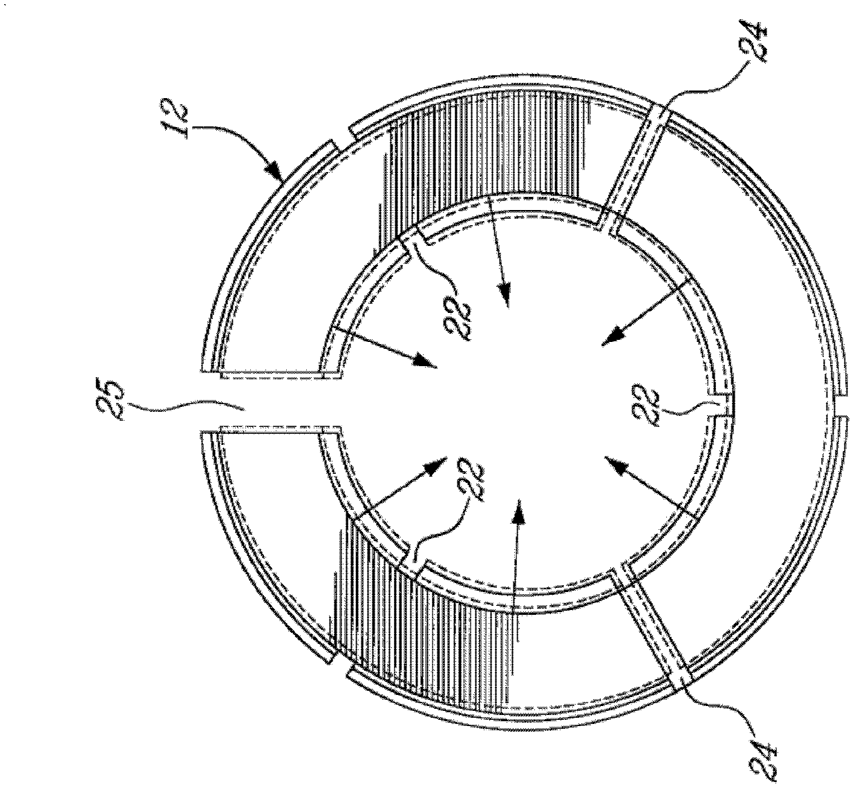 Liquid cooling arrangement for electric