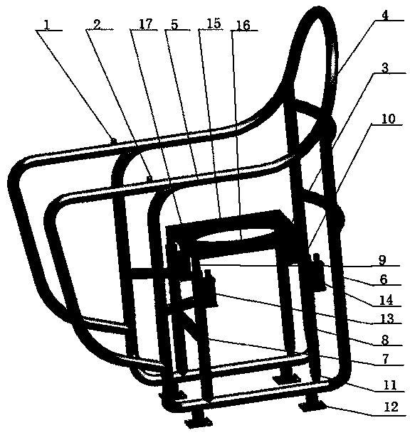 Chair type intelligent electric auxiliary toilet seat and control method thereof