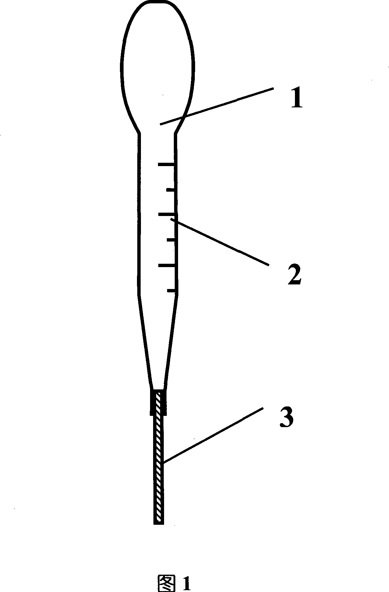 Liquid droplet volume invariable microtitration capillary