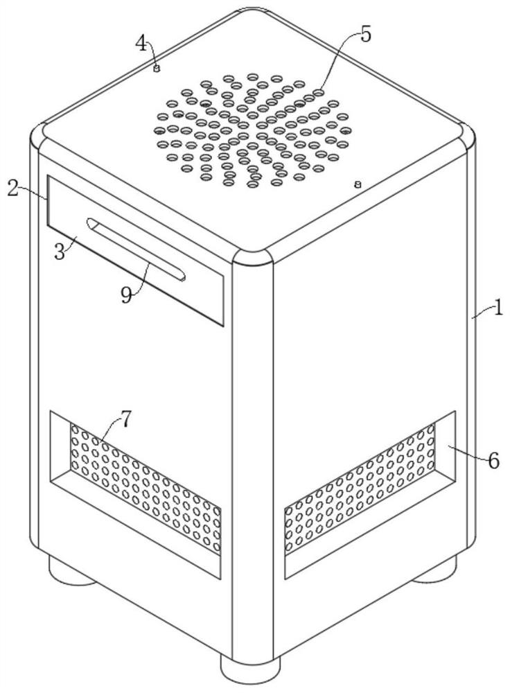 Household air purifier and working method thereof