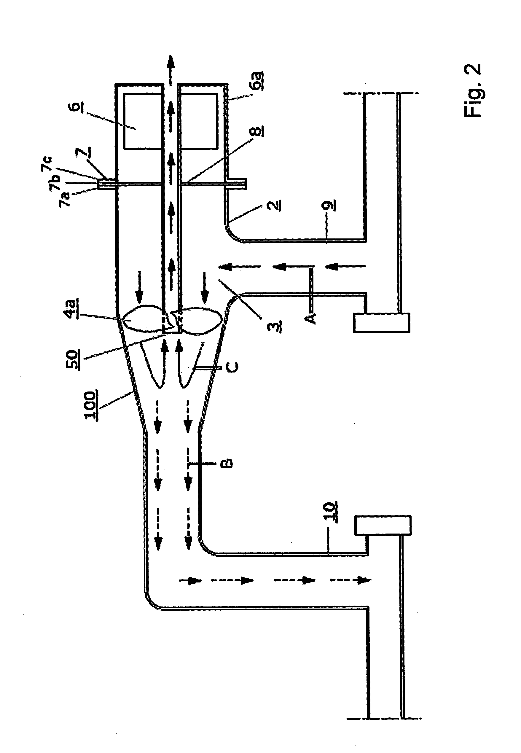 Liquid separating device for the separation of a liquid mixture