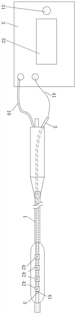 Balloon catheter and shock wave generating system