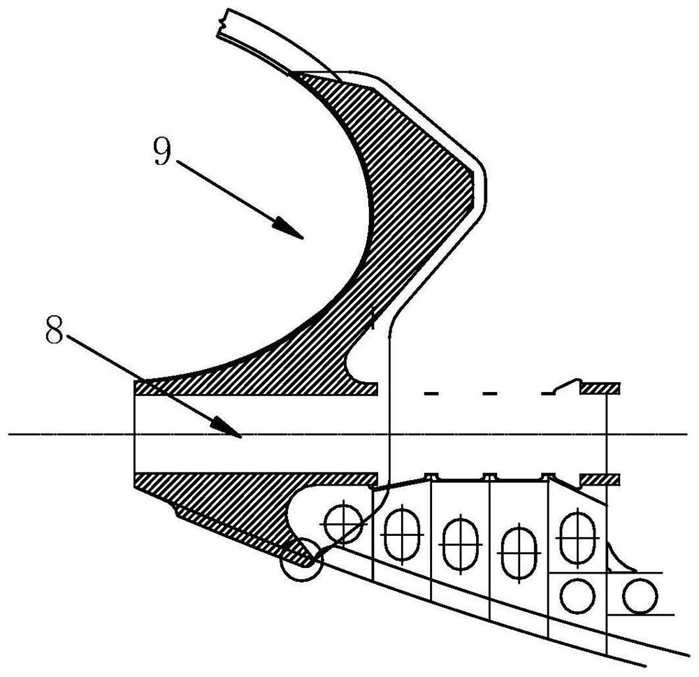 A manufacturing method of a large-scale stern casting structure of a ship