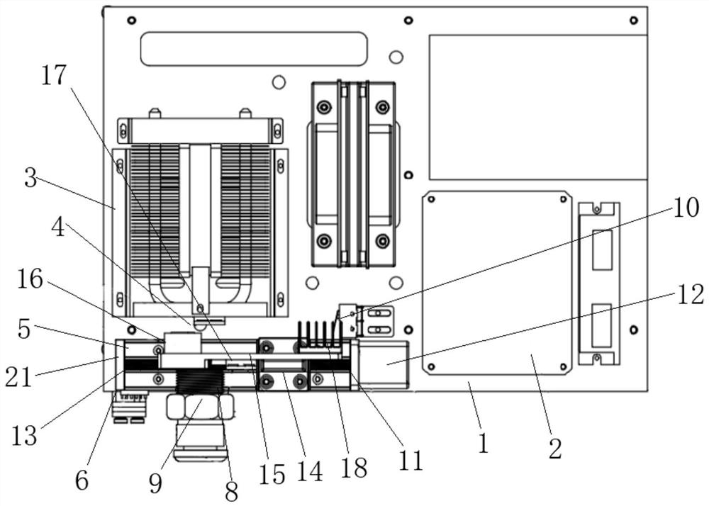 Automatic switching system for medical LED cold light source standby lamp