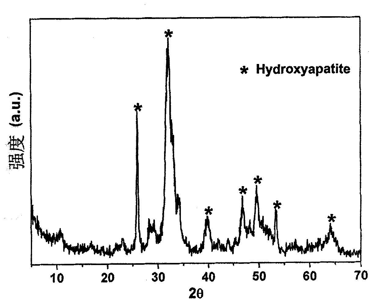 Hydroxyapatite hybridized nanometer crystal assembly, preparation method and application thereof