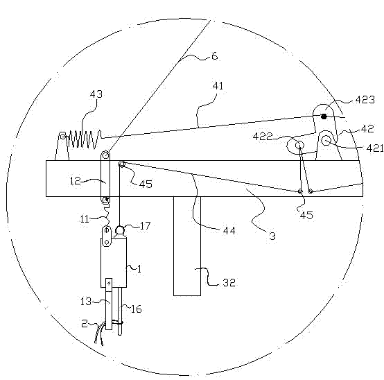 Automatically-released hoist ring and combined loading and unloading frame with same