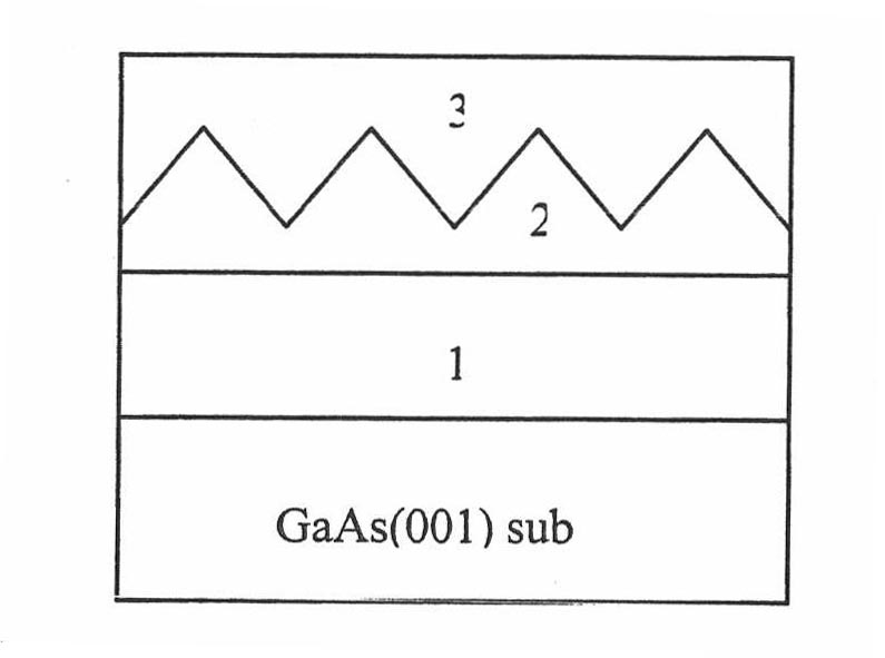 InGaAs/GaAs quantum dot epitaxial structure in wave band between 1.02 to 1.08 micrometer and manufacturing method thereof