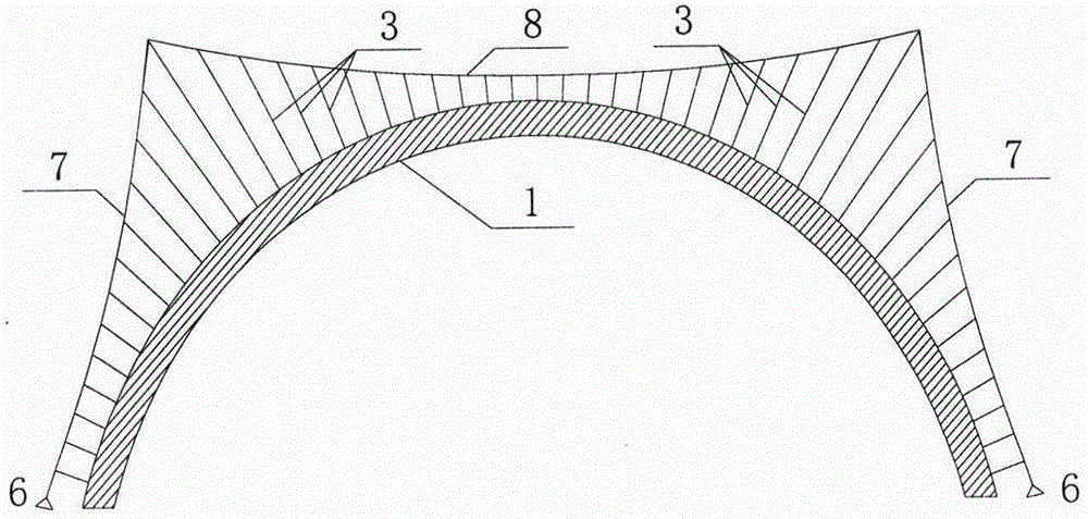 Modeling method of lateral-suspension curved-beam suspended bridge