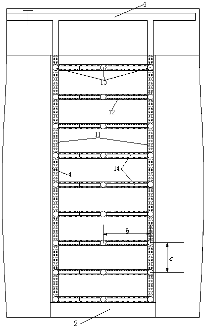 Gangue filling three-dimensional grouting construction method of short-wall roadway mining horizontal working face