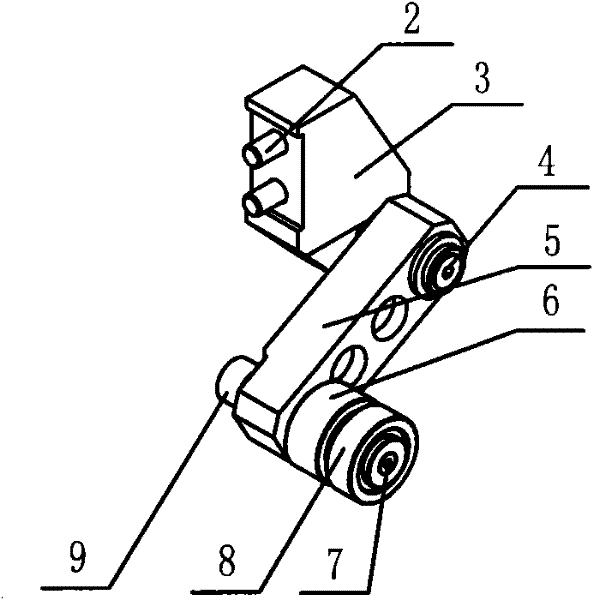 Striking device for elevating of mode locked shaft component
