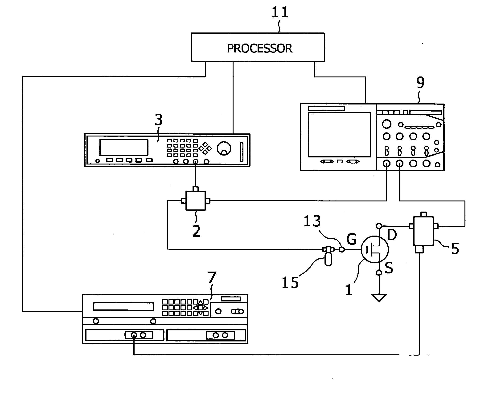 System for measuring FET characteristics
