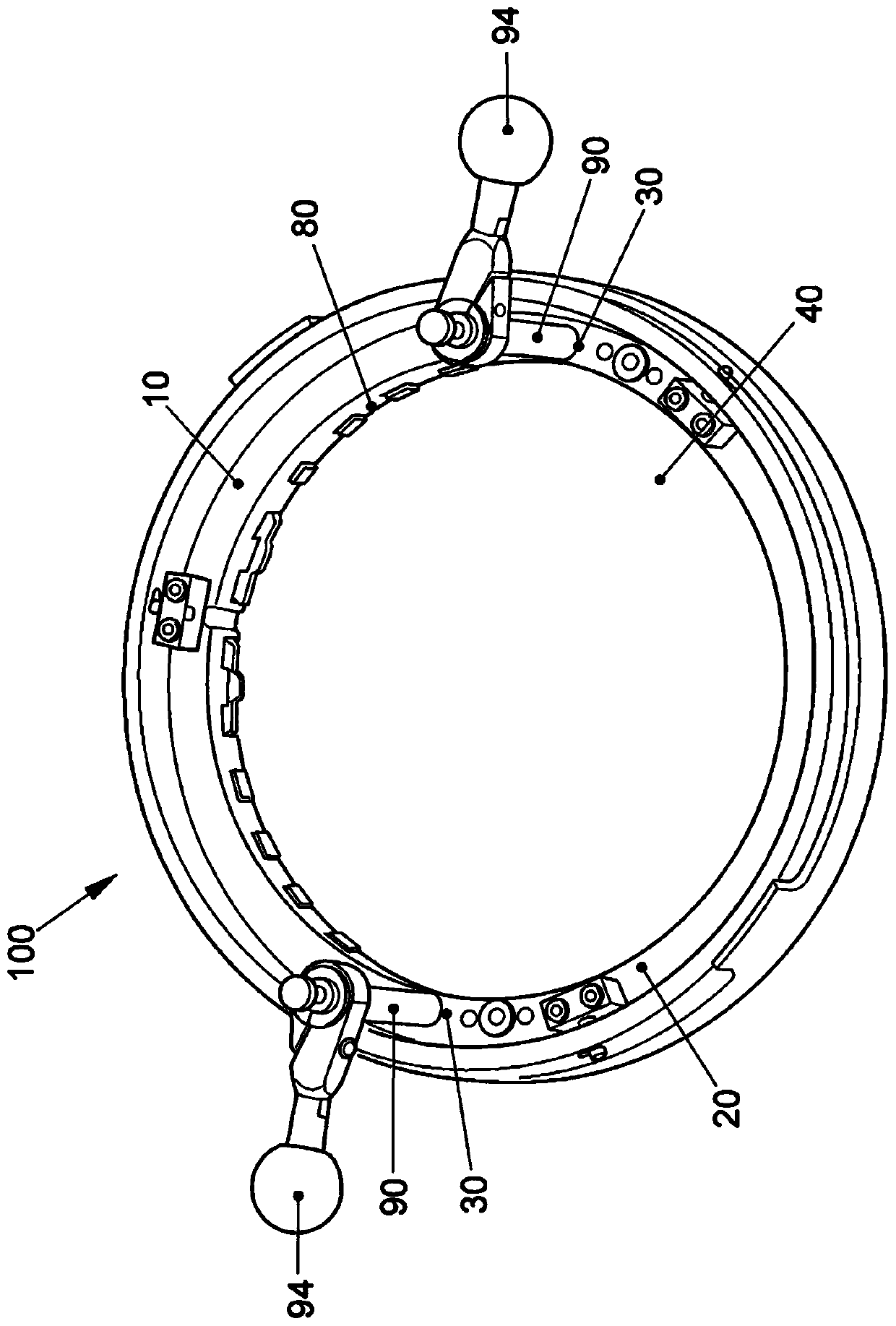 Apparatus for rounding hollow cylindrical workpieces