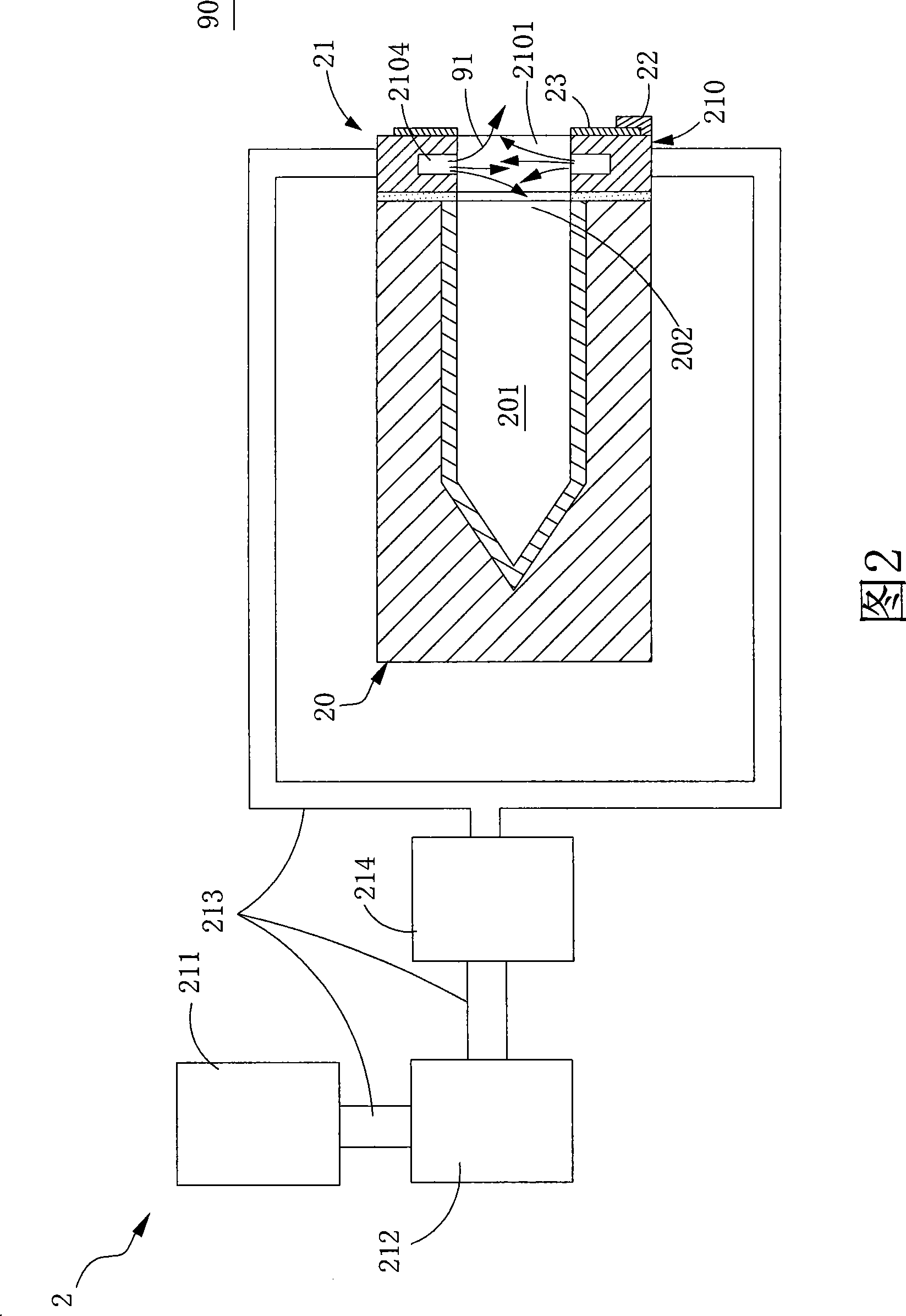 Radiation standard apparatus for preventing heat convection mechanism