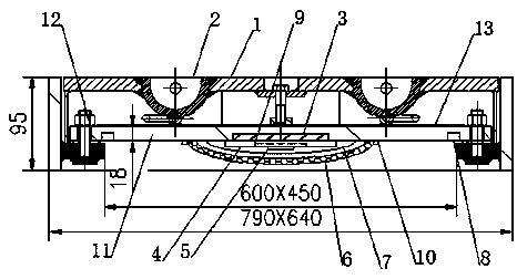 Safety manhole cover for ship and use method thereof