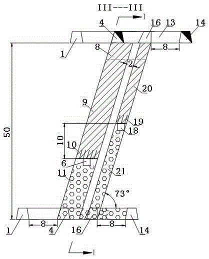 Synchronous mining shrinkage stoping method for double-layer mine variety inclined ore body