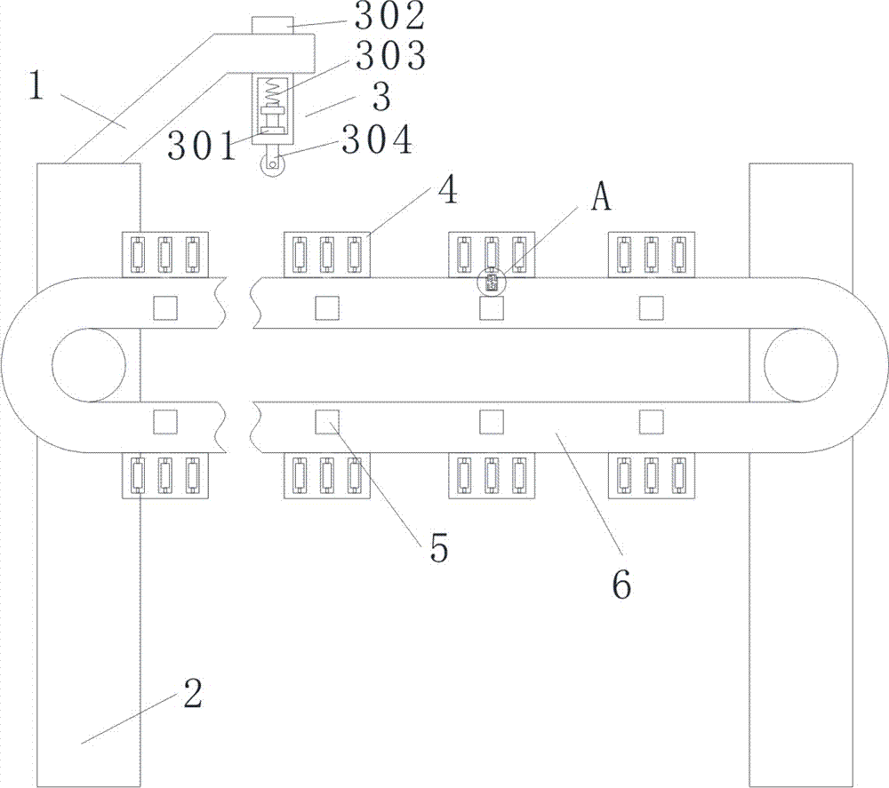 Conveying device for lead ingots at discharging port