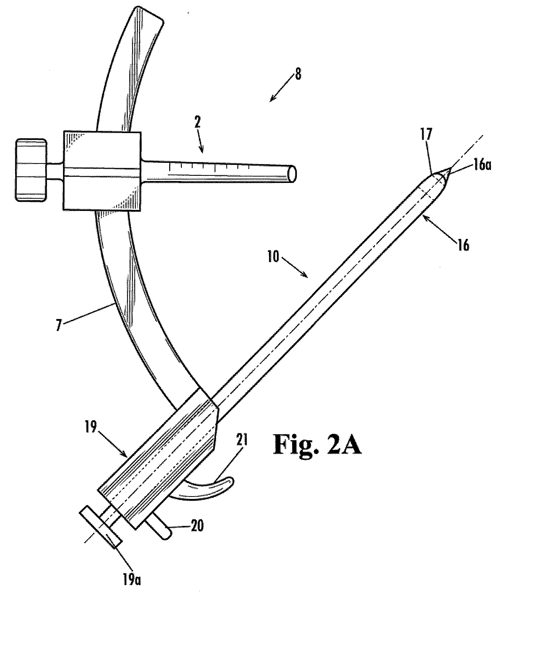 Method for drilling angled osteal tunnels