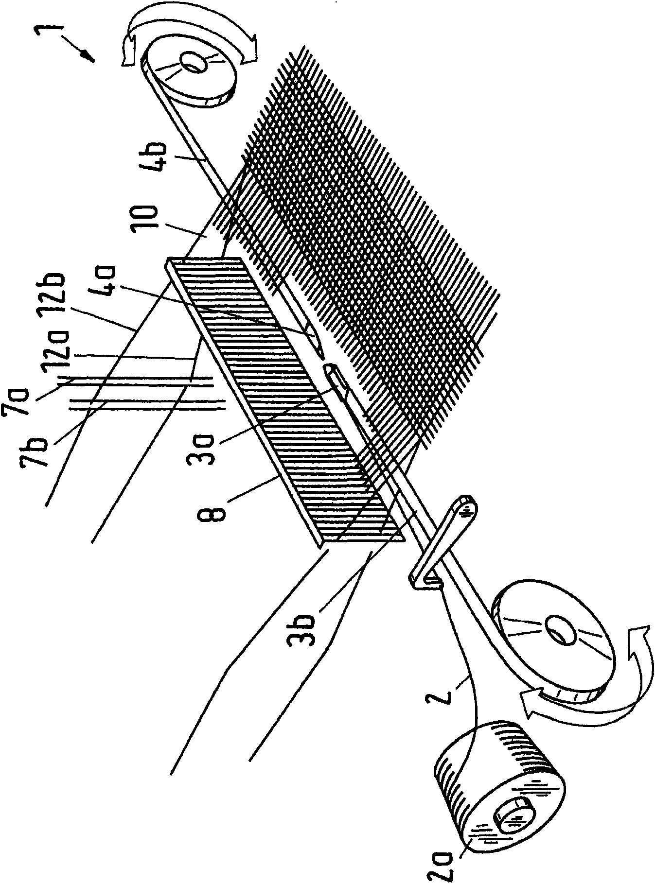 Method and device for inserting weft thread in a gripper loom