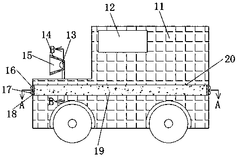 Illuminating system for armored vehicle