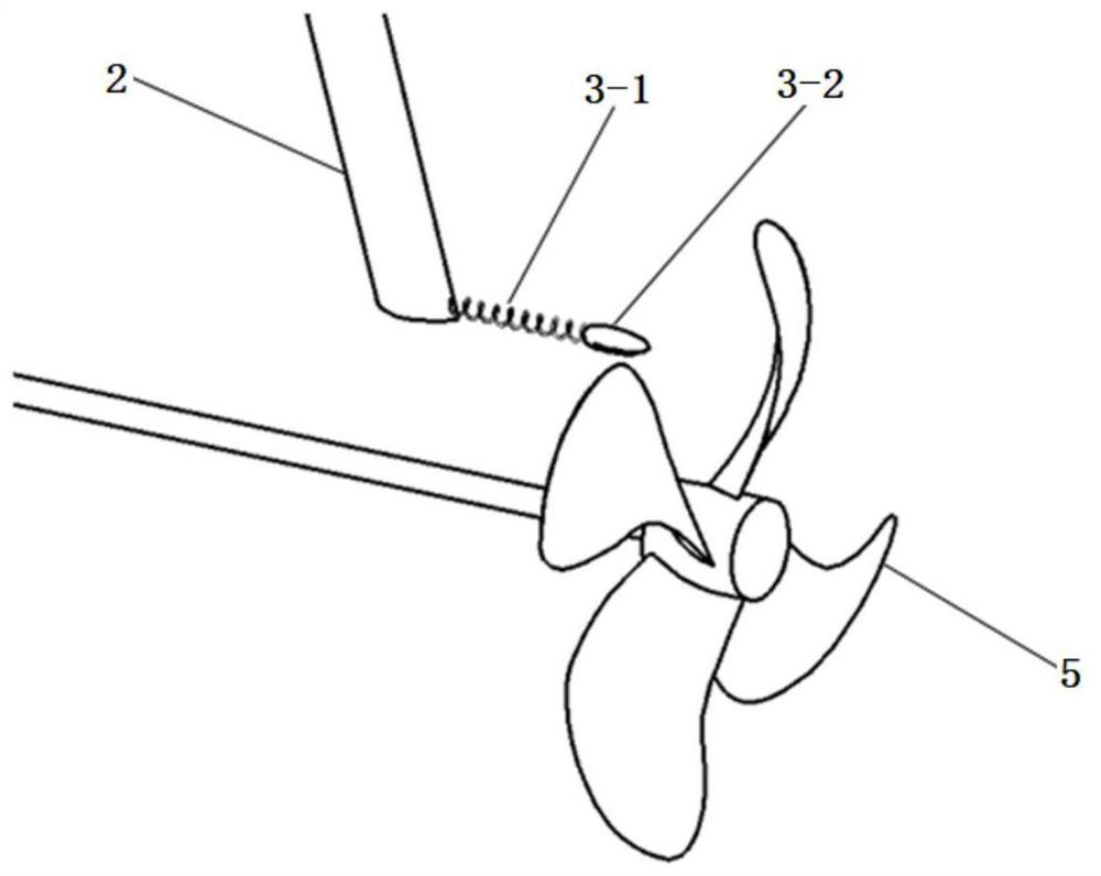 Method for testing and measuring modal parameters of ship propeller rotor under real prestress