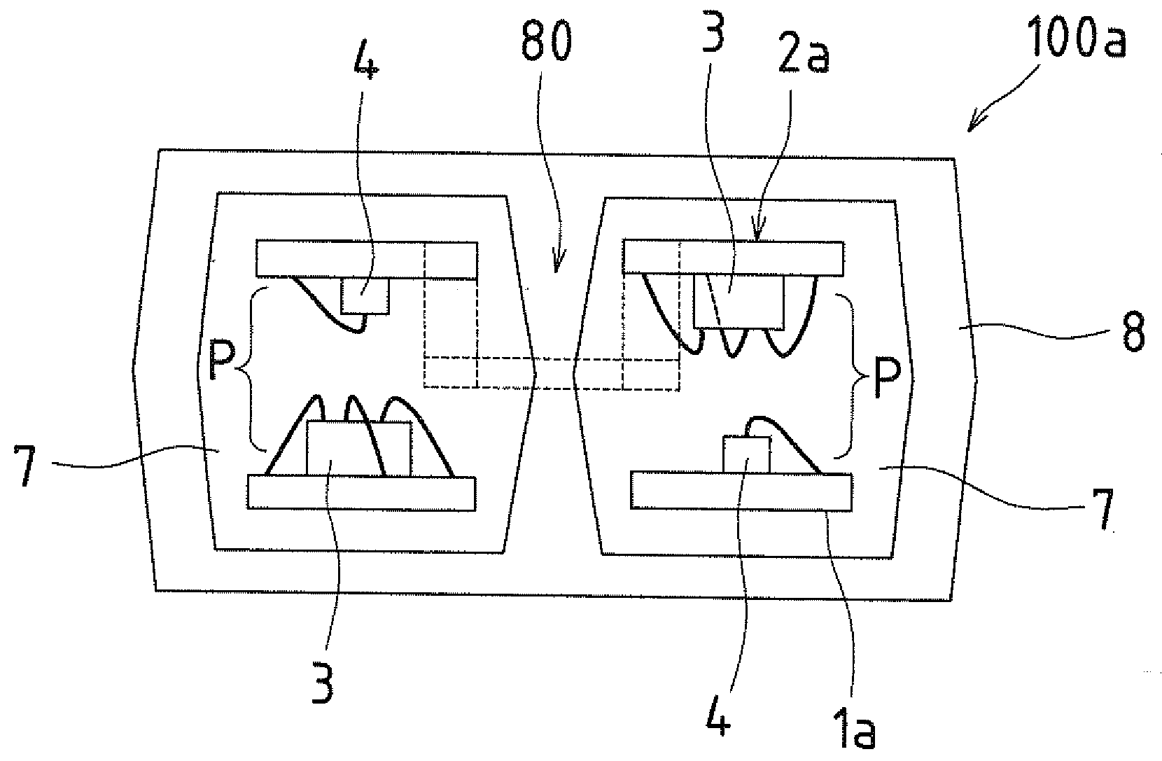 Multi-channel optical coupling device, electronic equipment, lead frame member, and fabrication method for multi-channel optical coupling device