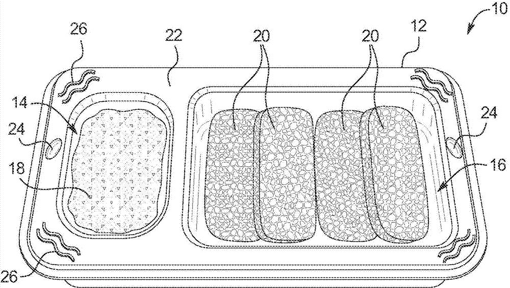 Multi-compartment products containing wet and dry food components