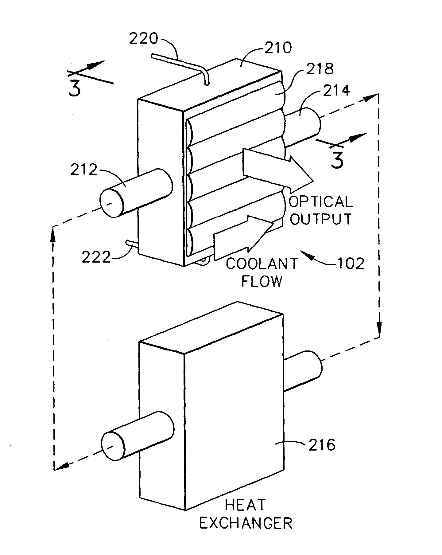 Immersion-cooled monolithic laser diode array and method of manufacturing the same