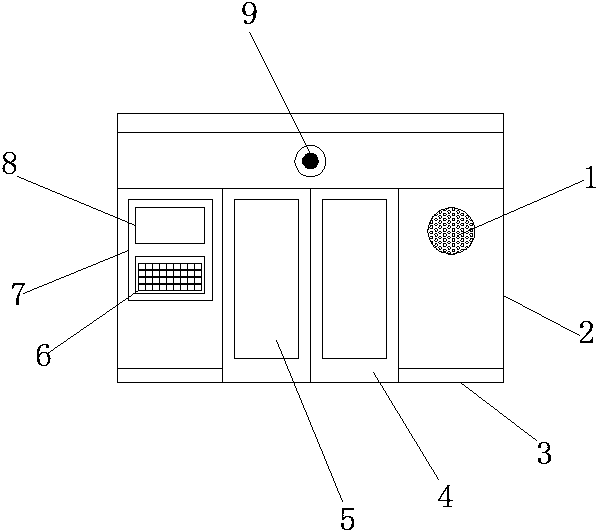 Intelligent recognition device for automatic welcoming door