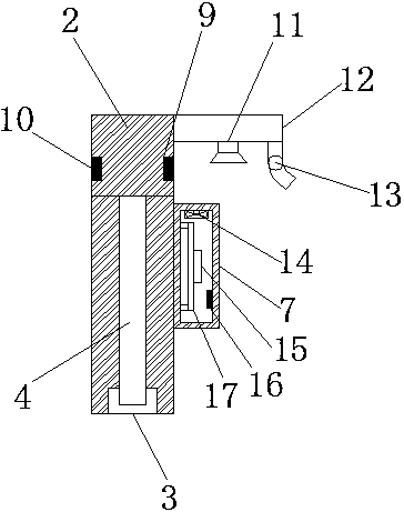 Intelligent recognition device for automatic welcoming door