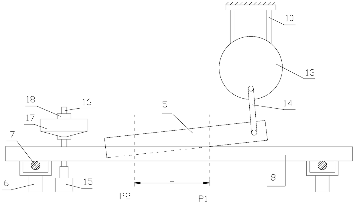 A metal plate cutting device for the production of retractable doors