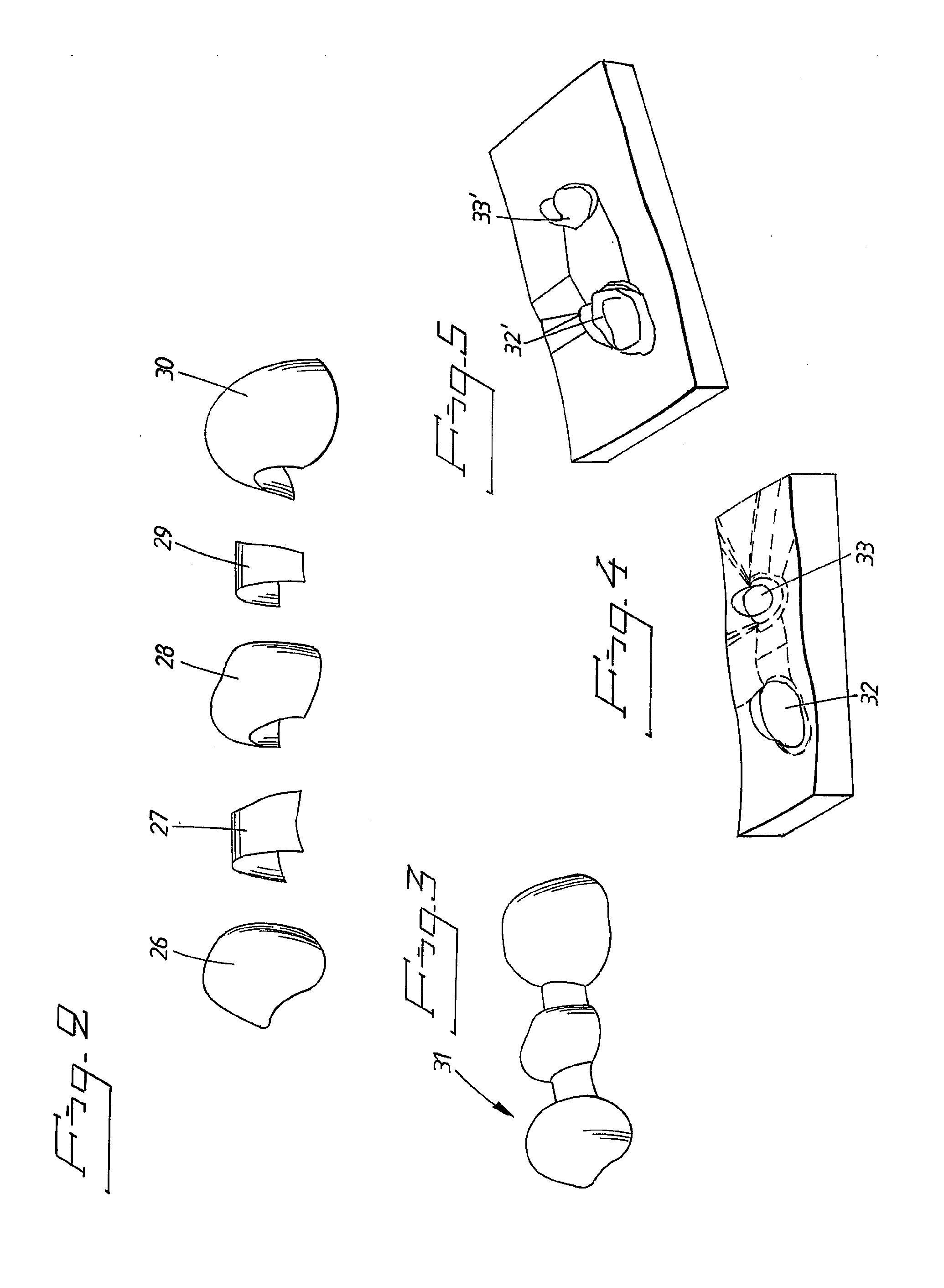 Process for production of a dental component and arrangement of such component