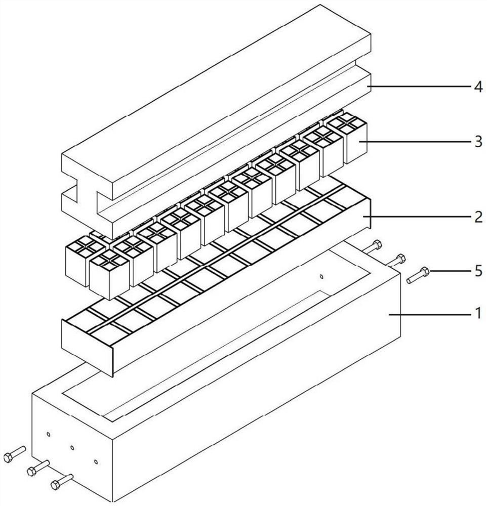 Multi-scale seam net experimental device and experimental method thereof