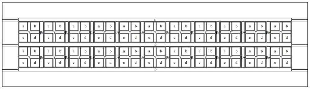 Multi-scale seam net experimental device and experimental method thereof