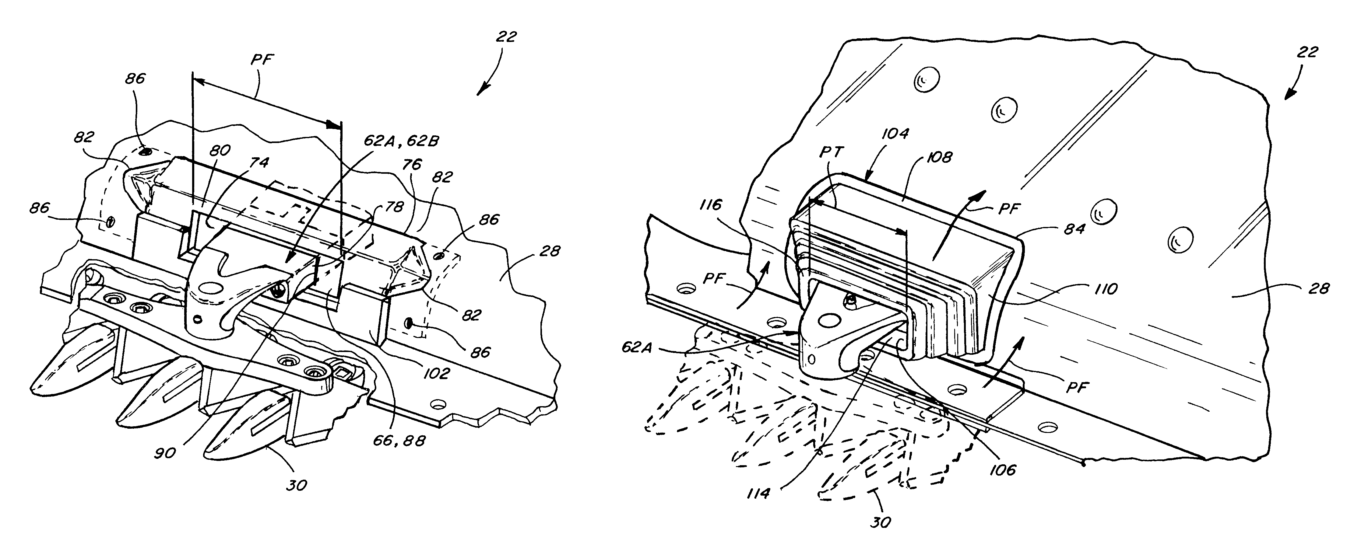 Floor seal for a center knife drive for a sickle of a plant cutting machine