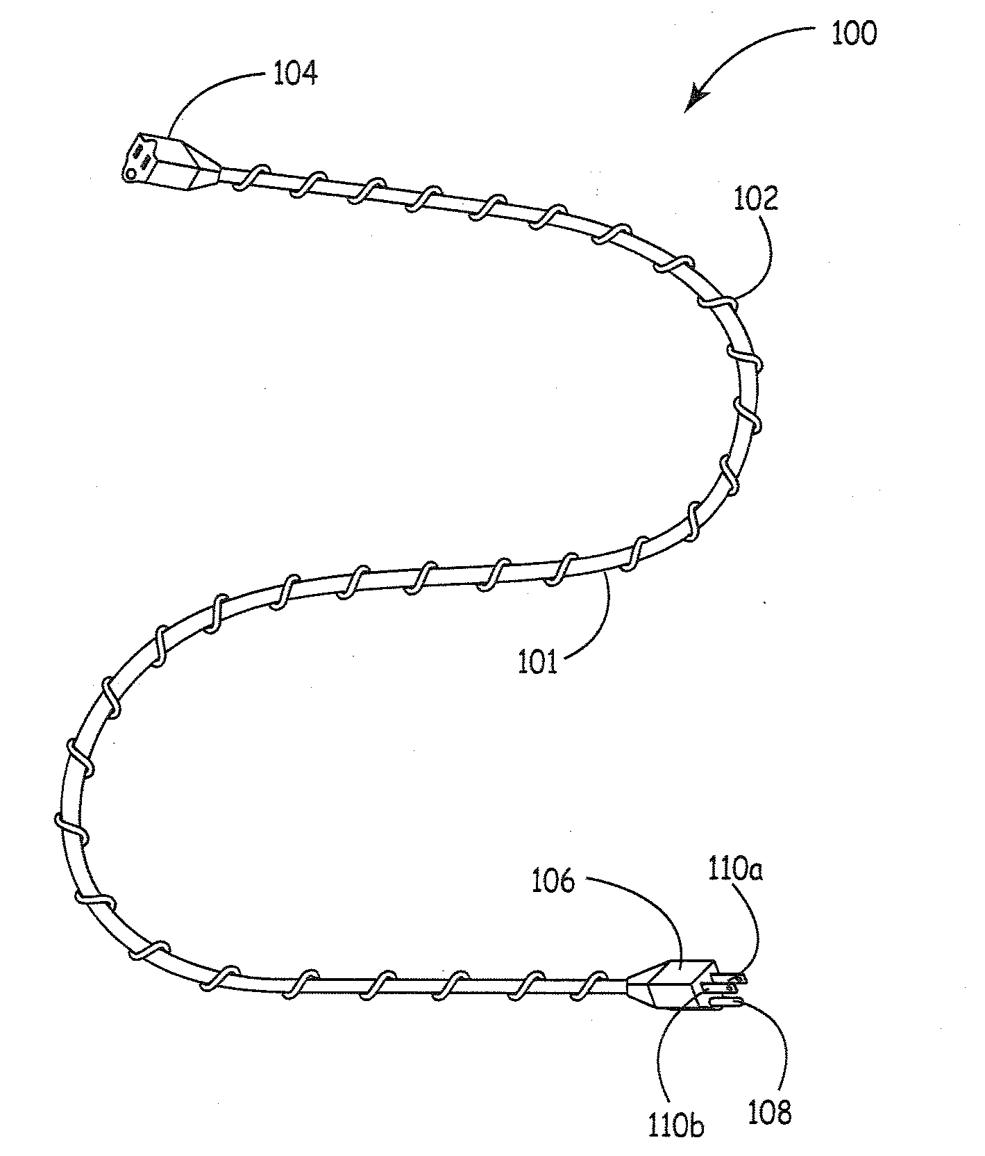 Tangle resistant flexible elongated device