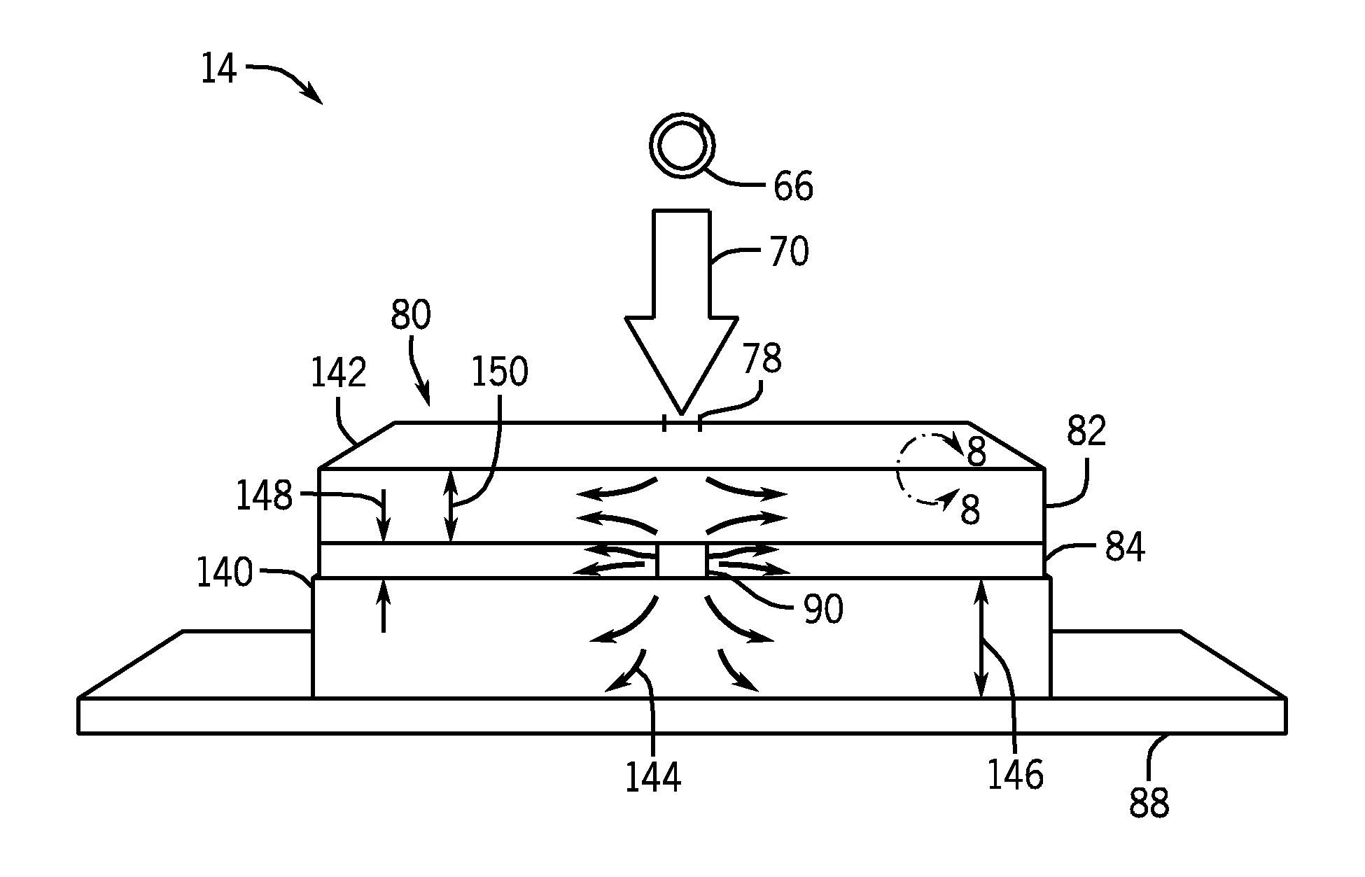 Multilayer X-ray source target with high thermal conductivity