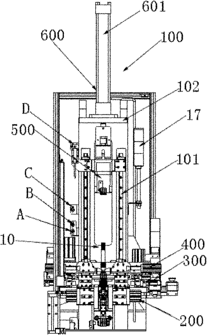 Press-mounting device for automobile steering column fittings and press-mounting method thereof