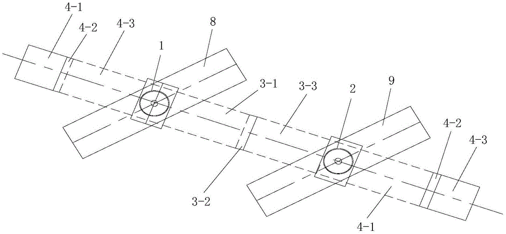 Swivel construction method for large span continuous beam which spans existing station